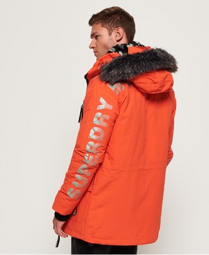 Superdry Mountain Pro Project Down Parka Férfi Kabát Narancssárga | AEGMF7264